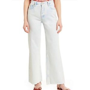 Free People ‘Gold Coast’ button fly wide leg jeans